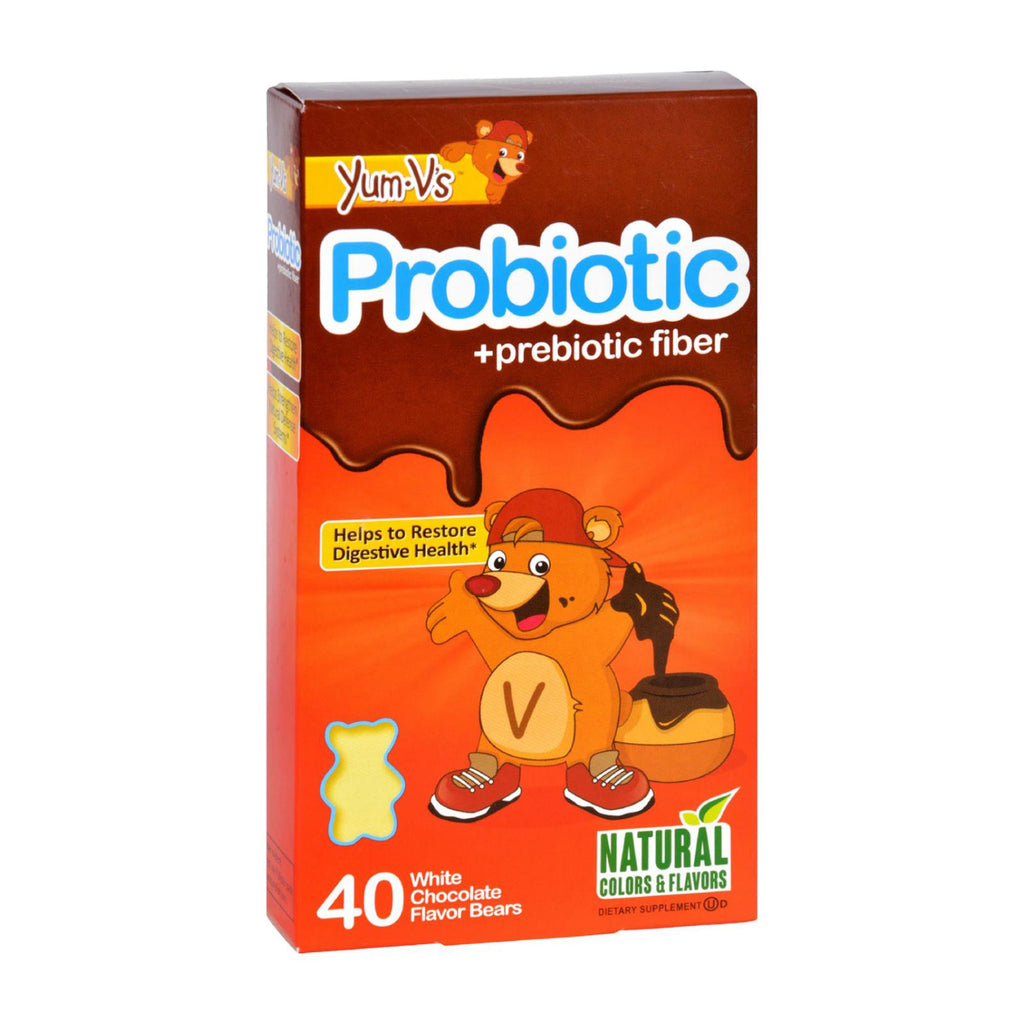 Yum V's Probiotic Plus Prebiotic Fiber Vanilla - 40 Bears - Lakehouse Foods