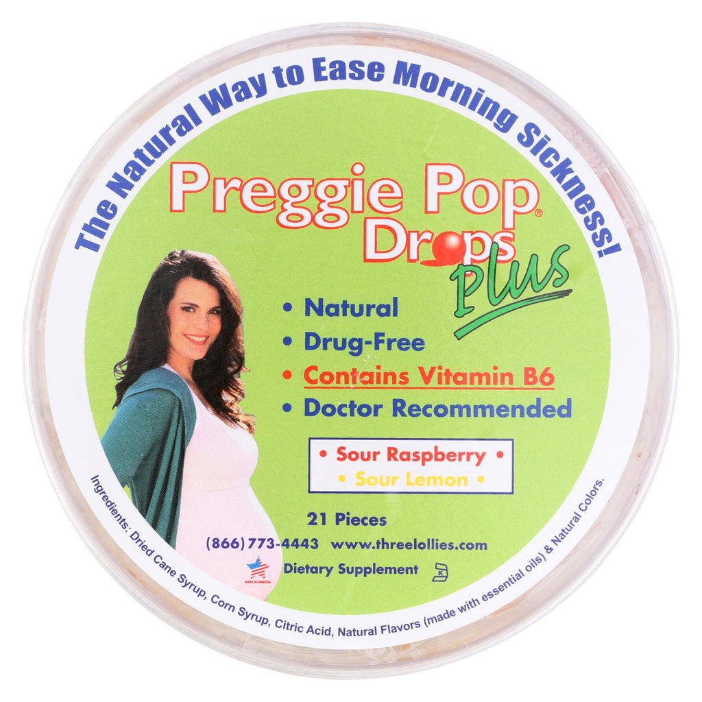 Three Lollies Preggie Drops Plus With Vitamin B6 - 21 Pack - Lakehouse Foods