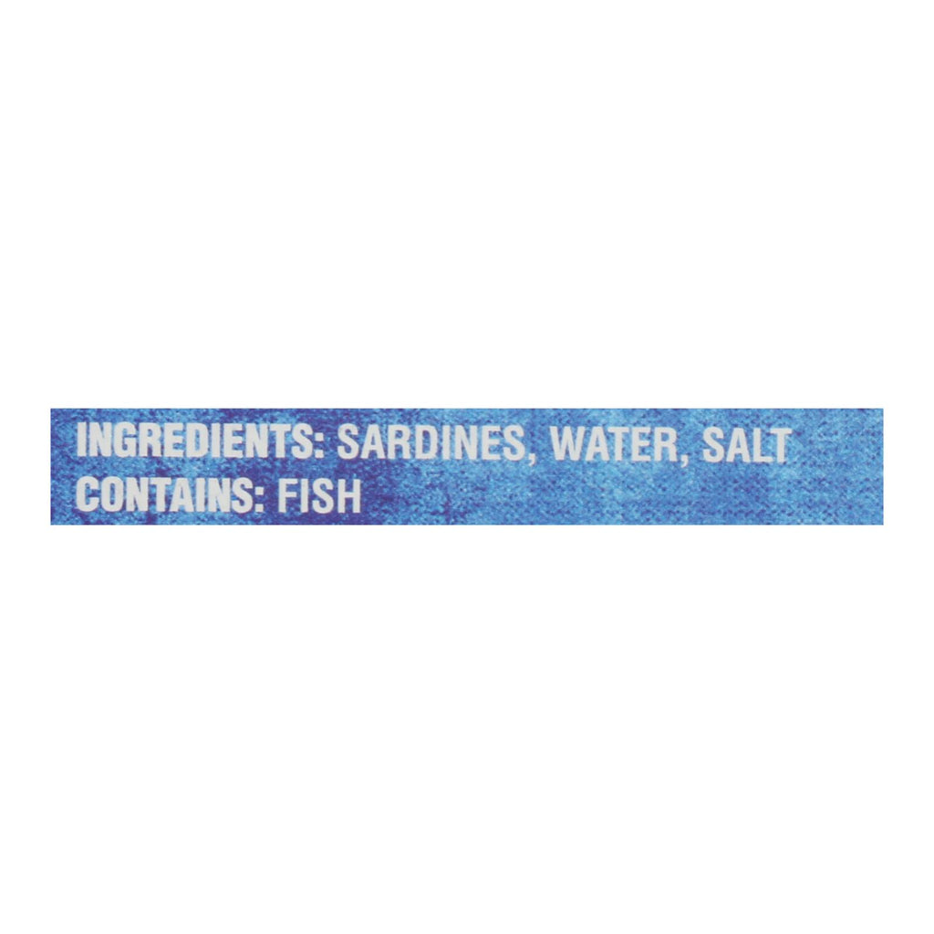 Crown Prince Skinless And Boneless Sardines In Water - Case Of 12 - 4.37 Oz. - Lakehouse Foods