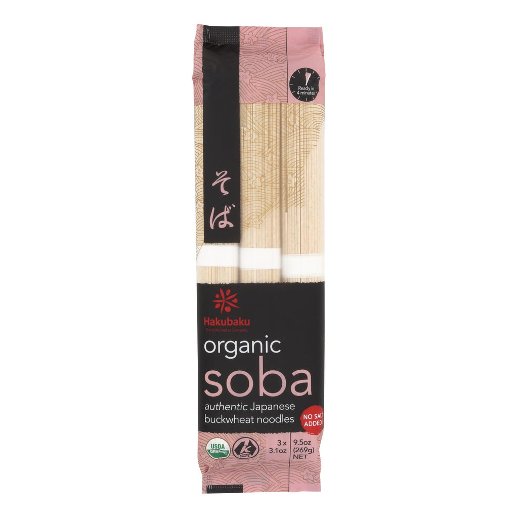 Hakubaku Organic Soba - Case Of 8 - 9.52 Oz. - Lakehouse Foods