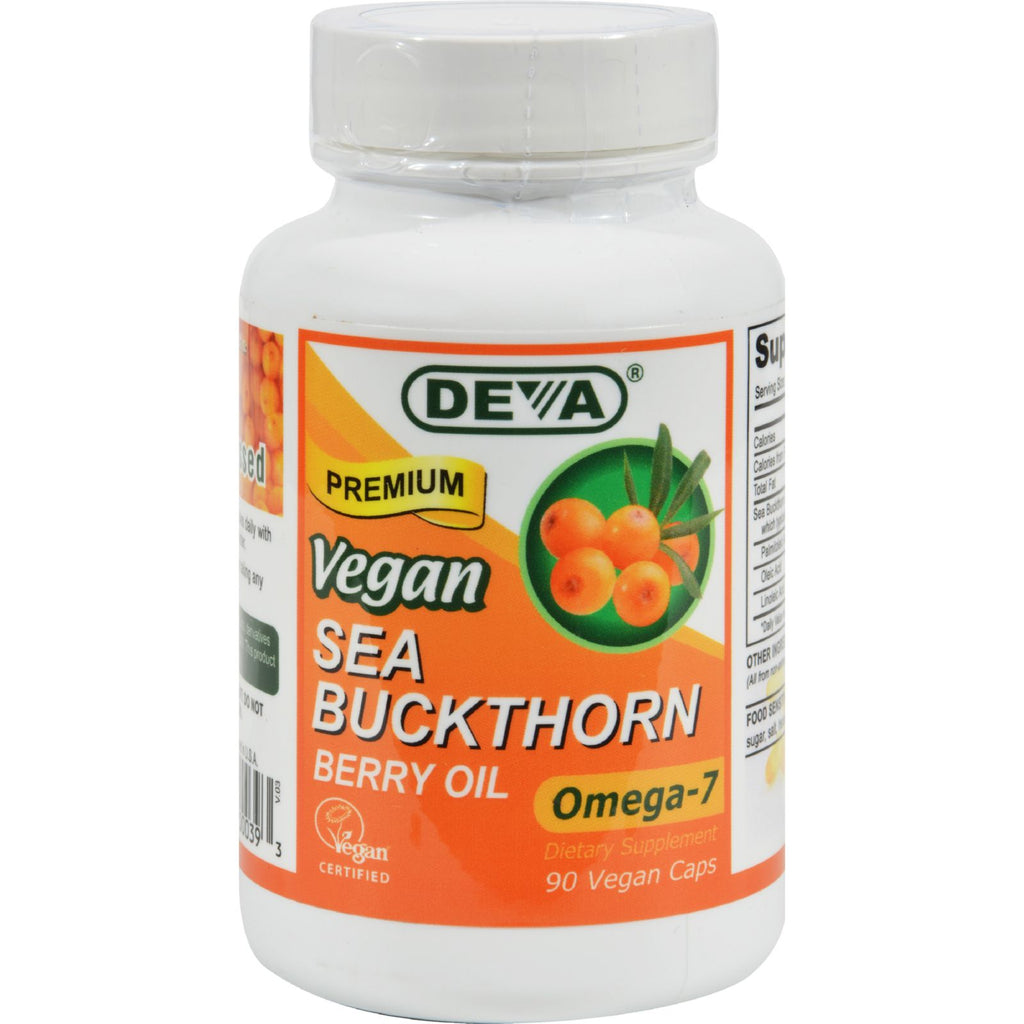 Deva Vegan Vitamins - Sea Buckthorn Oil Vegan - 90 Vegan Capsules - Lakehouse Foods