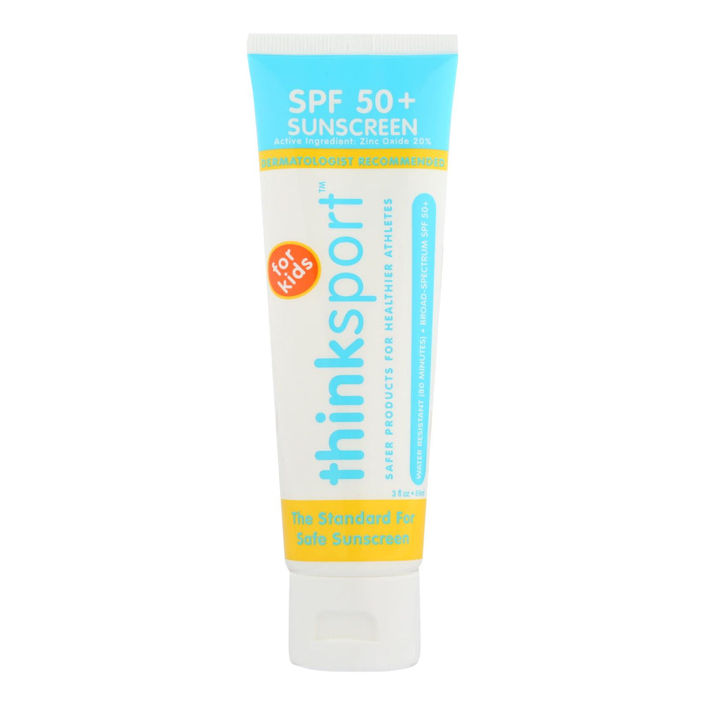 Thinksport Sunscreen - Safe - Kids - Spf 50 Plus - 3 Oz - Lakehouse Foods