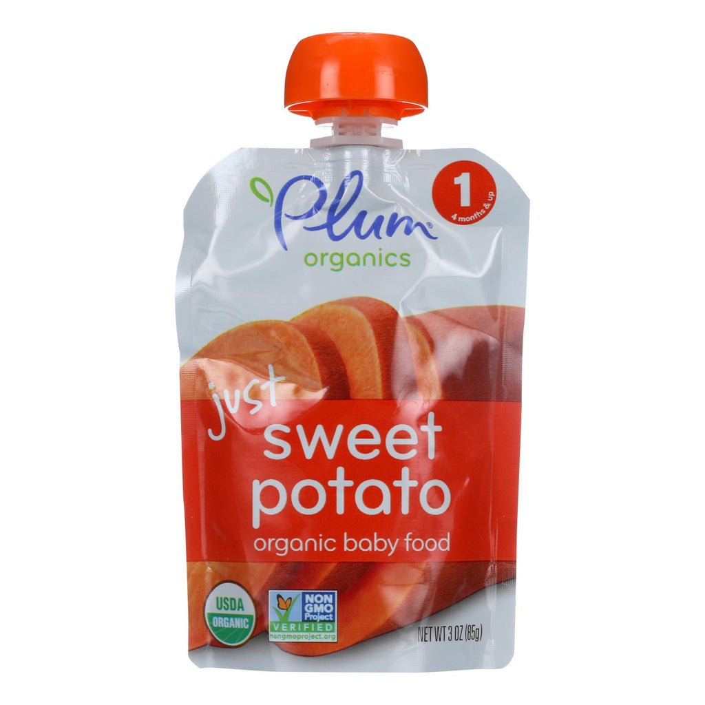 Plum Organics Just Veggie Baby Food - Sweet Potato - Case Of 6 - 3 Oz. - Lakehouse Foods