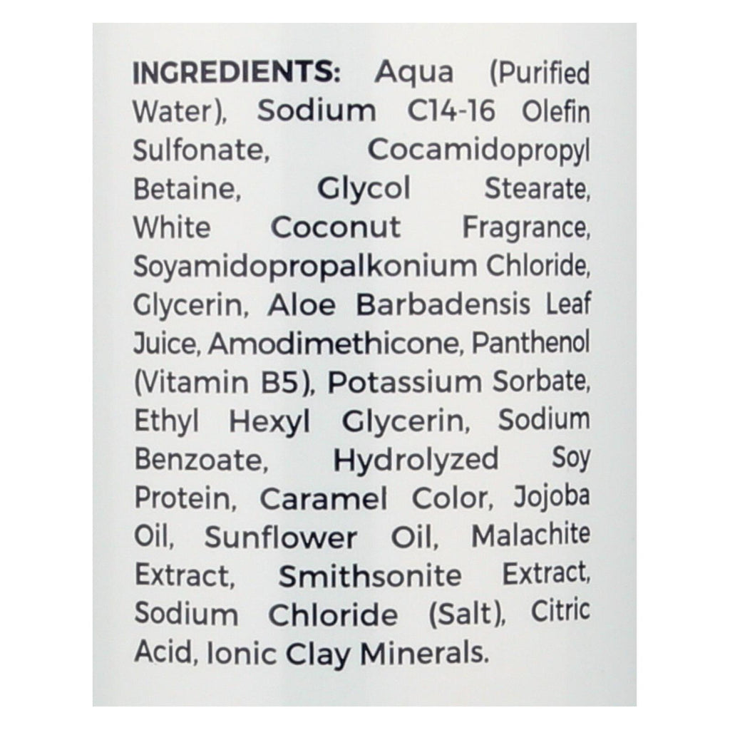 Zion Health Adama Minerals Shampoo - White Coconut - 16 Fl Oz - Lakehouse Foods