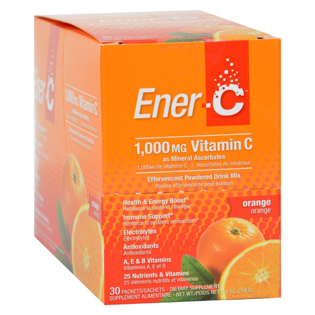 Ener-c Vitamin Drink Mix - Orange - 1000 Mg - 30 Packets - Lakehouse Foods