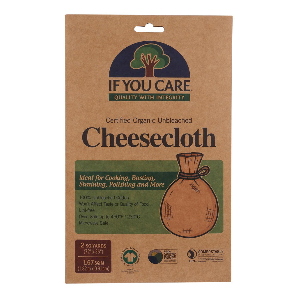 If You Care Cheesecloth - Unbleached - Case Of 24 - 2 Yard - Lakehouse Foods