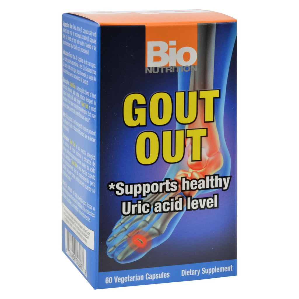 Bio Nutrition - Gout Out - 60 Vegetarian Capsules - Lakehouse Foods