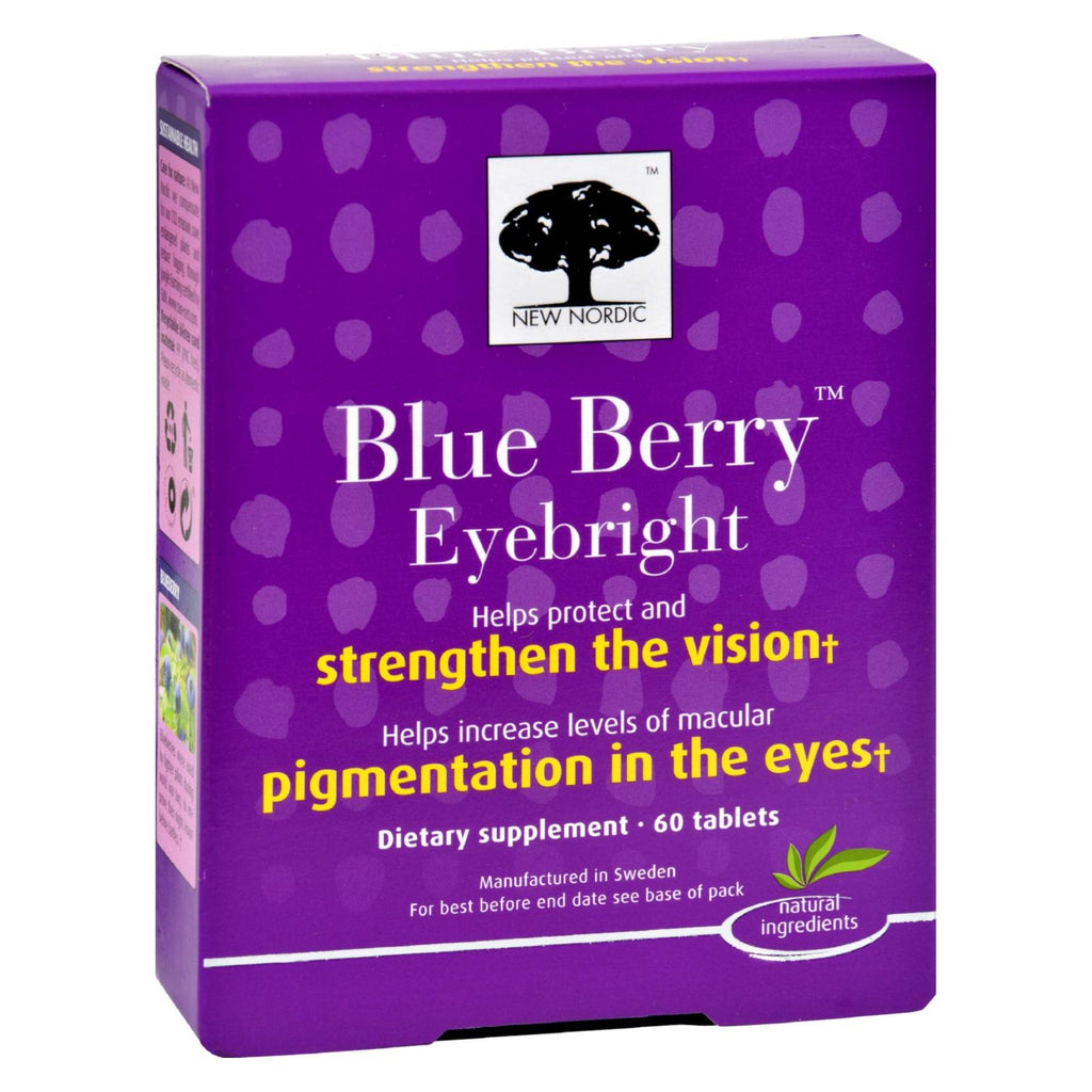 New Nordic Blue Berry Eyebright - 60 Tablets - Lakehouse Foods