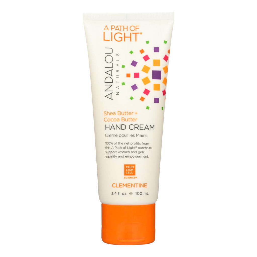 Andalou Naturals Hand Cream - A Force Of Nature Shea Butter Plus Sea Buckthorn - Clementine - 3.4 Oz - Lakehouse Foods