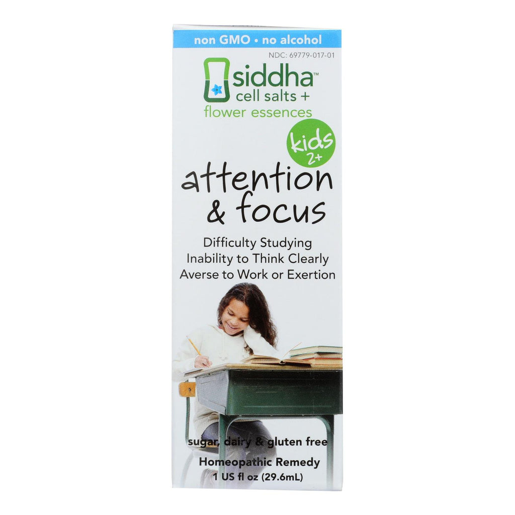 Siddha Flower Essences Attention And Focus - Kids - Age Two Plus - 1 Fl Oz - Lakehouse Foods