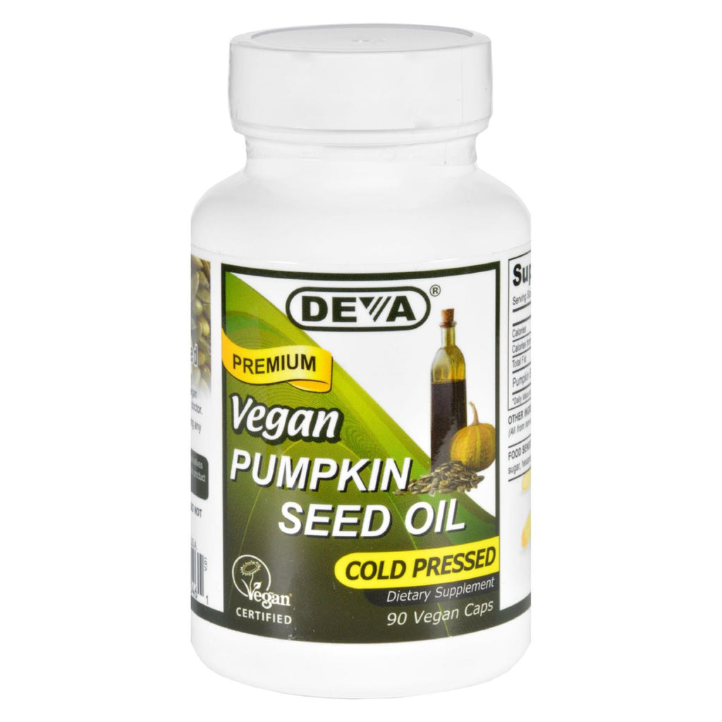 Deva Vegan Vitamins - Pumpkin Seed Oil - Vegan - 90 Vegan Capsules - Lakehouse Foods
