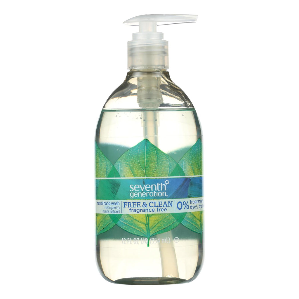 Seventh Generation Hand Wash - Natural - Free Cln Unsc - 12 Fl Oz - 1 Case - Lakehouse Foods