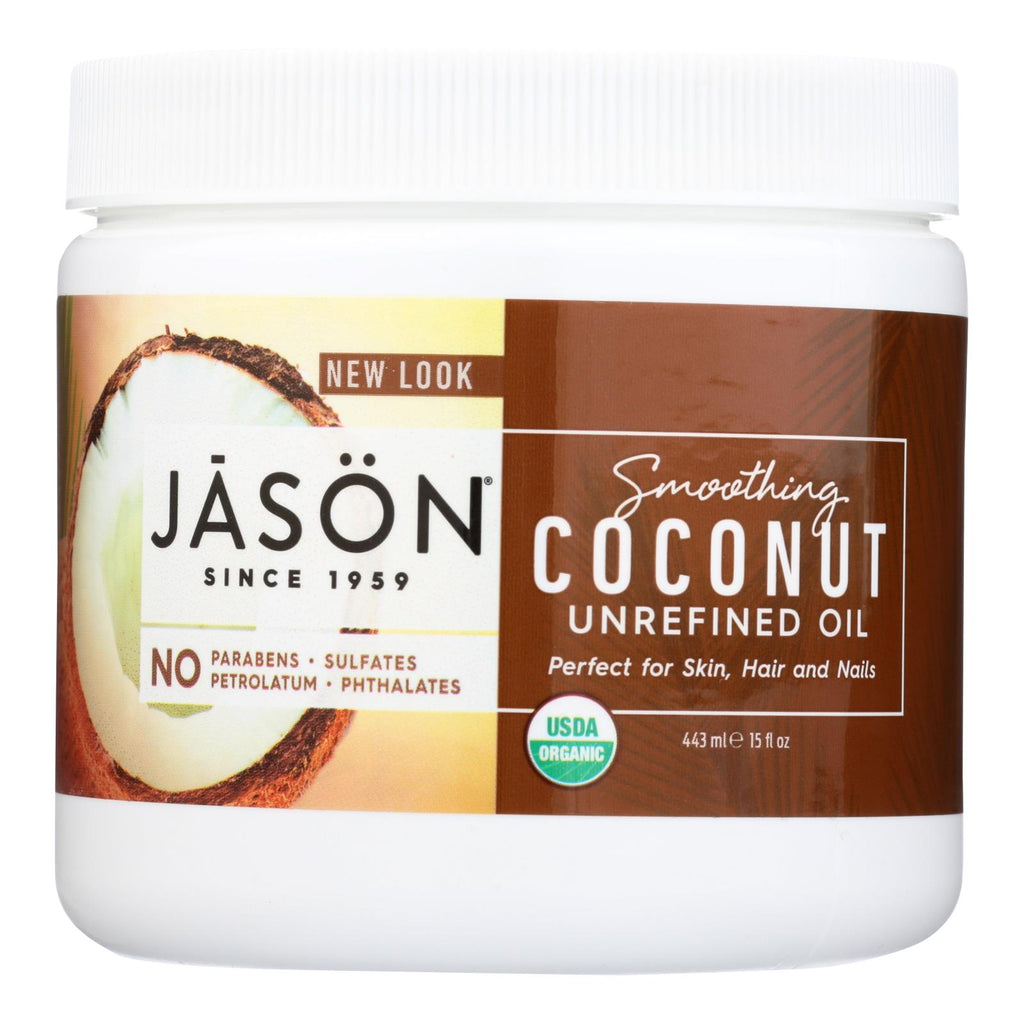 Jason Natural Products Coconut Oil - Organic - Virgin - 15 Fl Oz - Lakehouse Foods