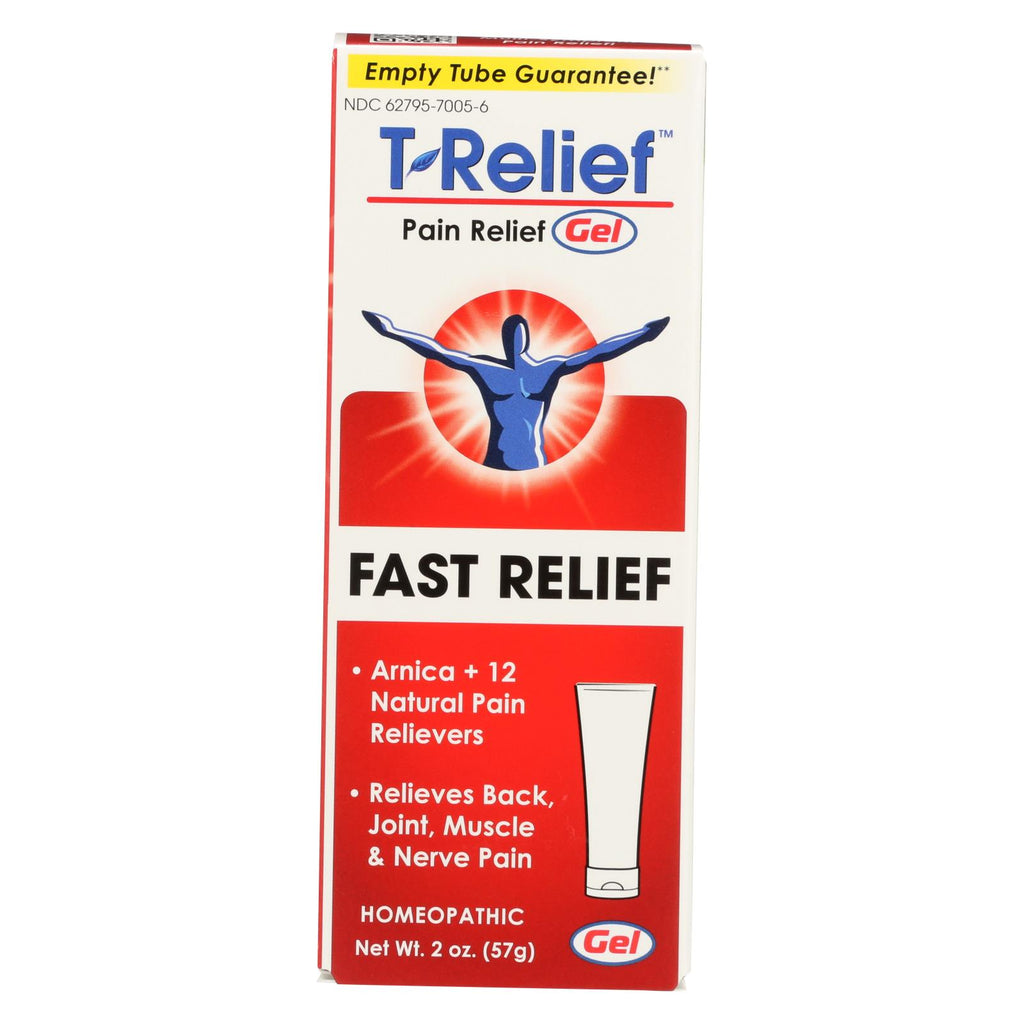 T-relief - Pain Relief Gel - Arnica Plus 12 Natural Ingredients - 1.76 Oz - Lakehouse Foods