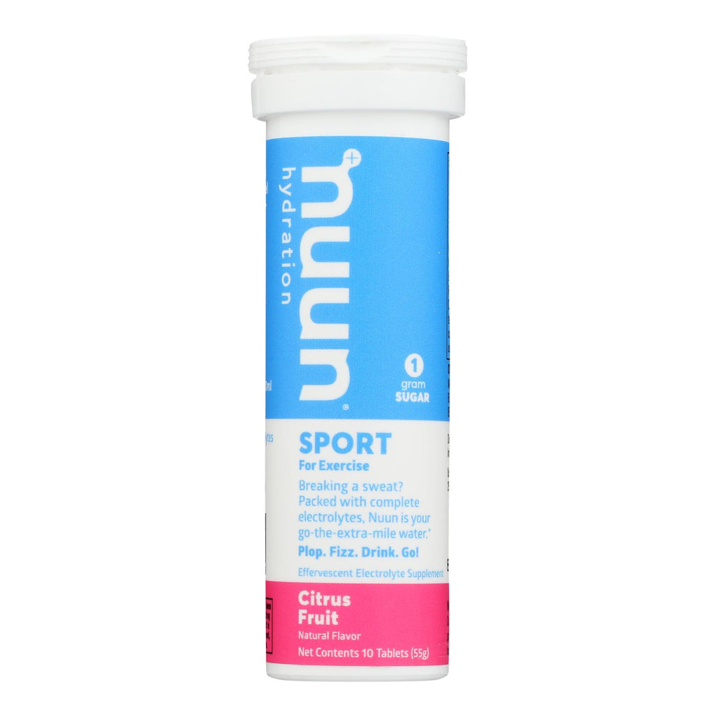 Nuun Hydration Nuun Active - Citrus Fruit - Case Of 8 - 10 Tablets - Lakehouse Foods