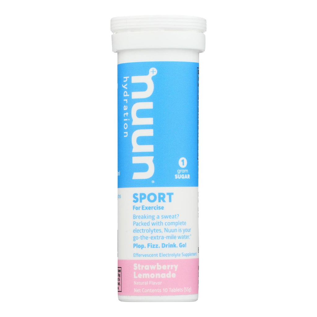 Nuun Hydration Nuun Active - Strawberry Lemonade - Case Of 8 - 10 Tablets - Lakehouse Foods
