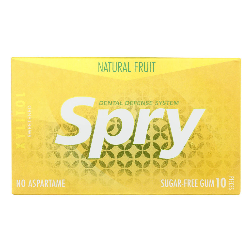 Spry Xylitol Gums - Fresh Fruit - Case Of 20 - 10 Count - Lakehouse Foods