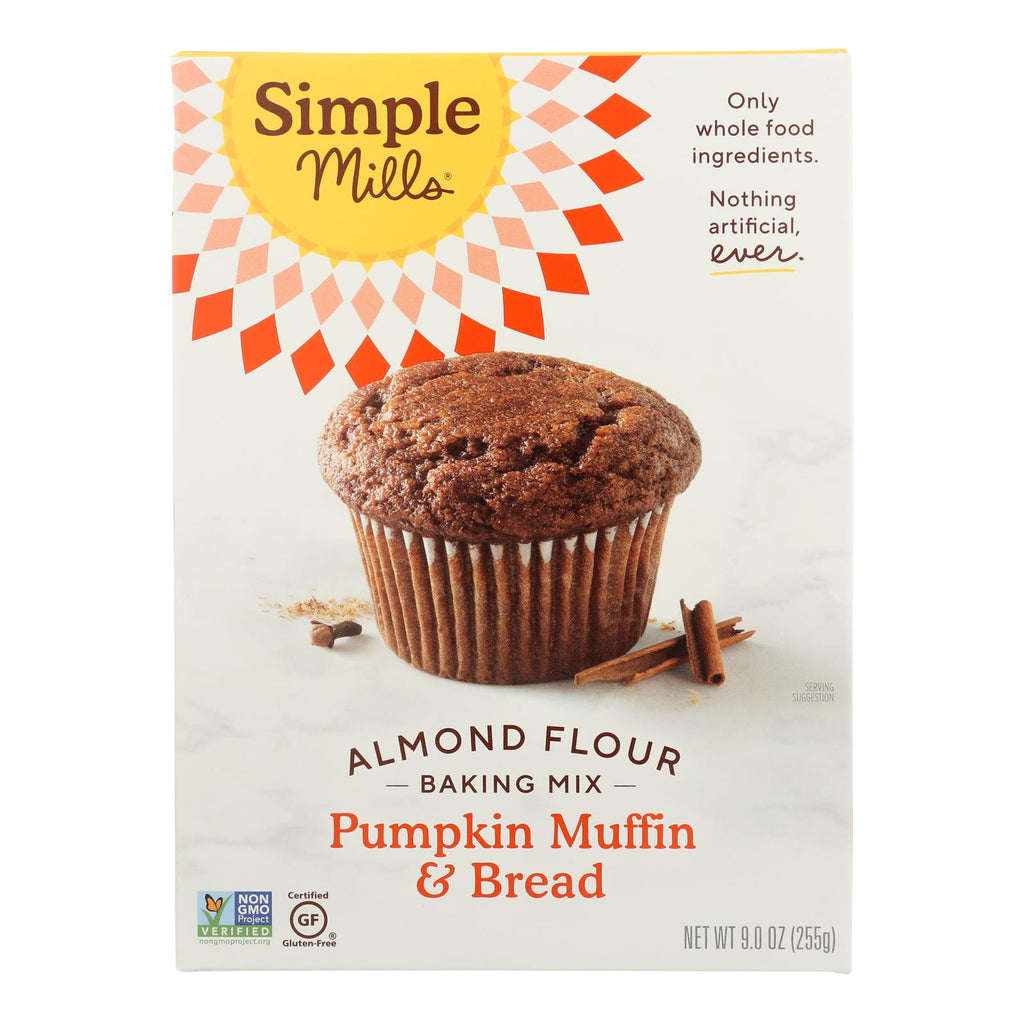 Simple Mills Almond Flour Pumpkin Muffin And Bread Mix - Case Of 6 - 9 Oz. - Lakehouse Foods