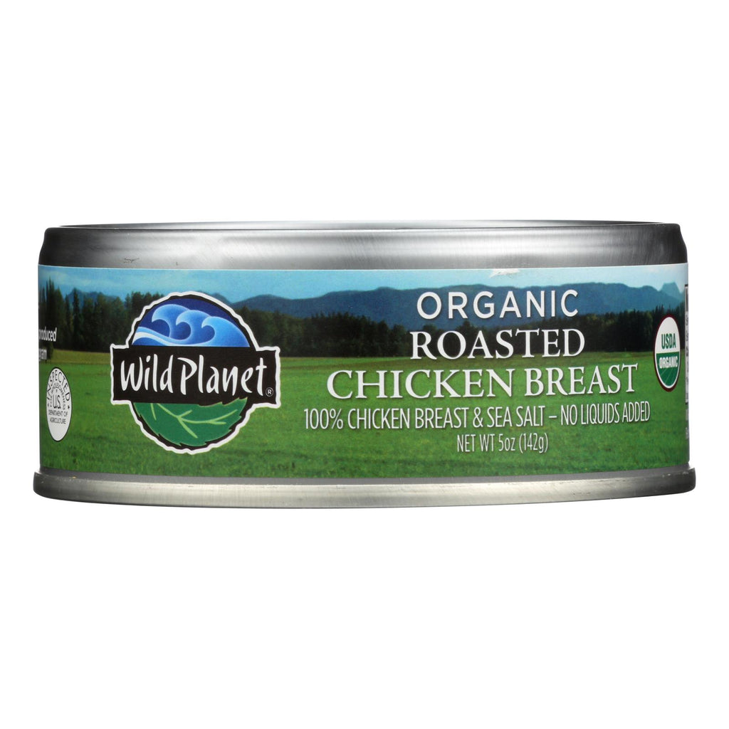 Wild Planet Organic Canned Chicken Breast - Roasted - Case Of 12 - 5 Oz - Lakehouse Foods