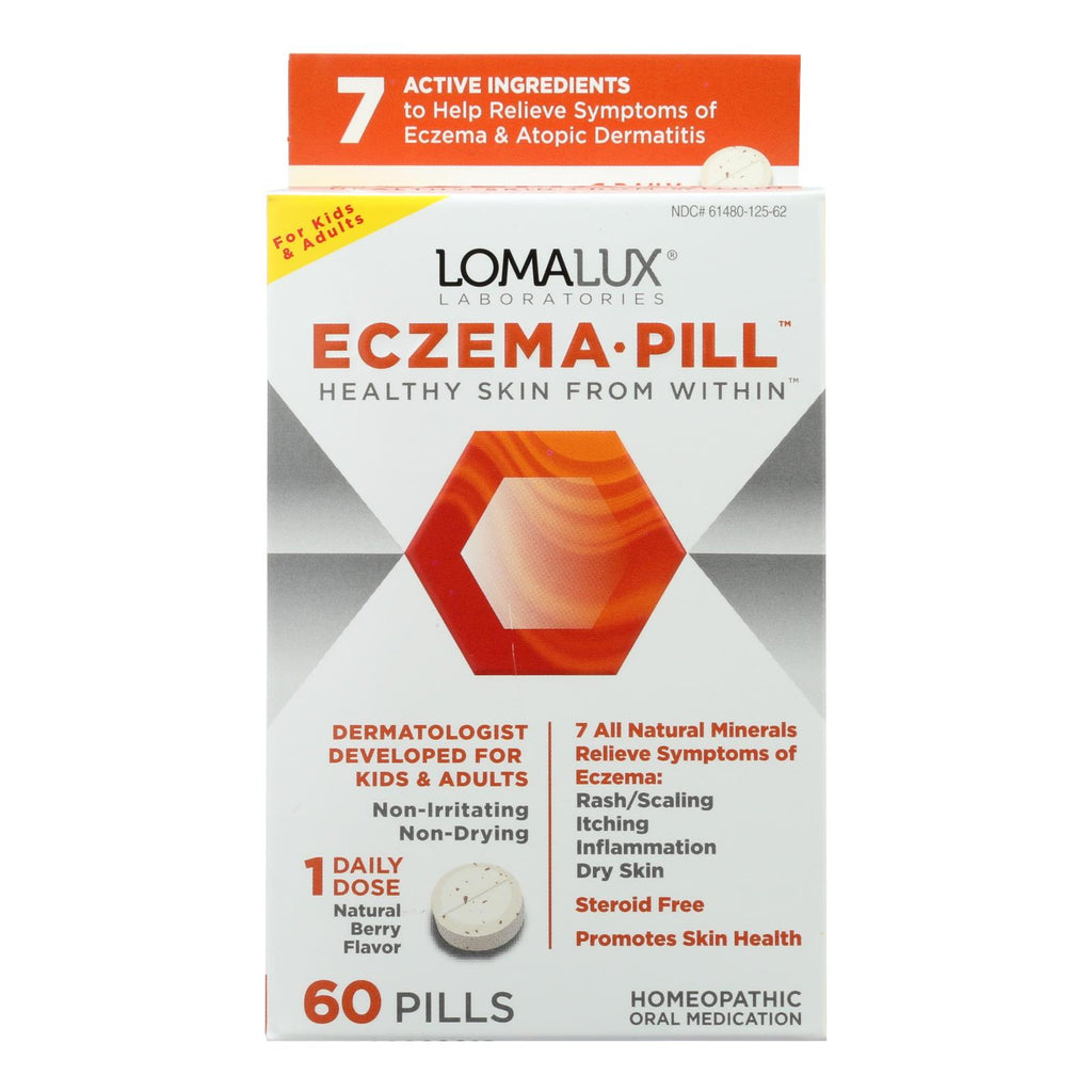 Loma Lux Laboratories Acne Eczema - Chewable - Quick Dissolving - 60 Count - Lakehouse Foods