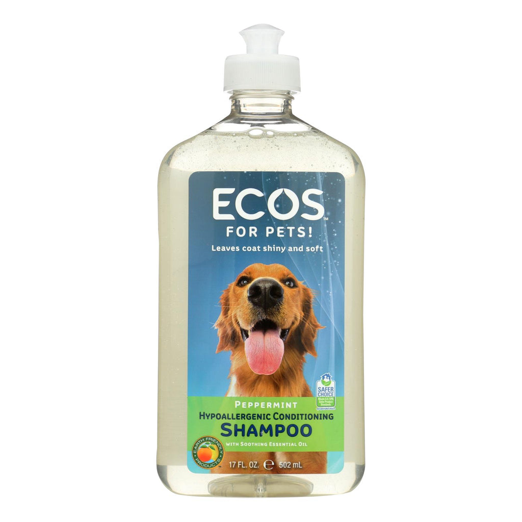Ecos - Hypoallergenic Conditioning Pet Shampoo - Peppermint - 17 Fl Oz. - Lakehouse Foods