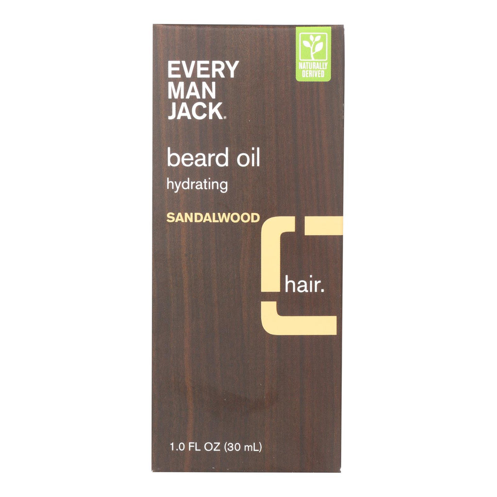 Every Man Jack Beard Oil - Sandalwood - 1 Oz. - Lakehouse Foods
