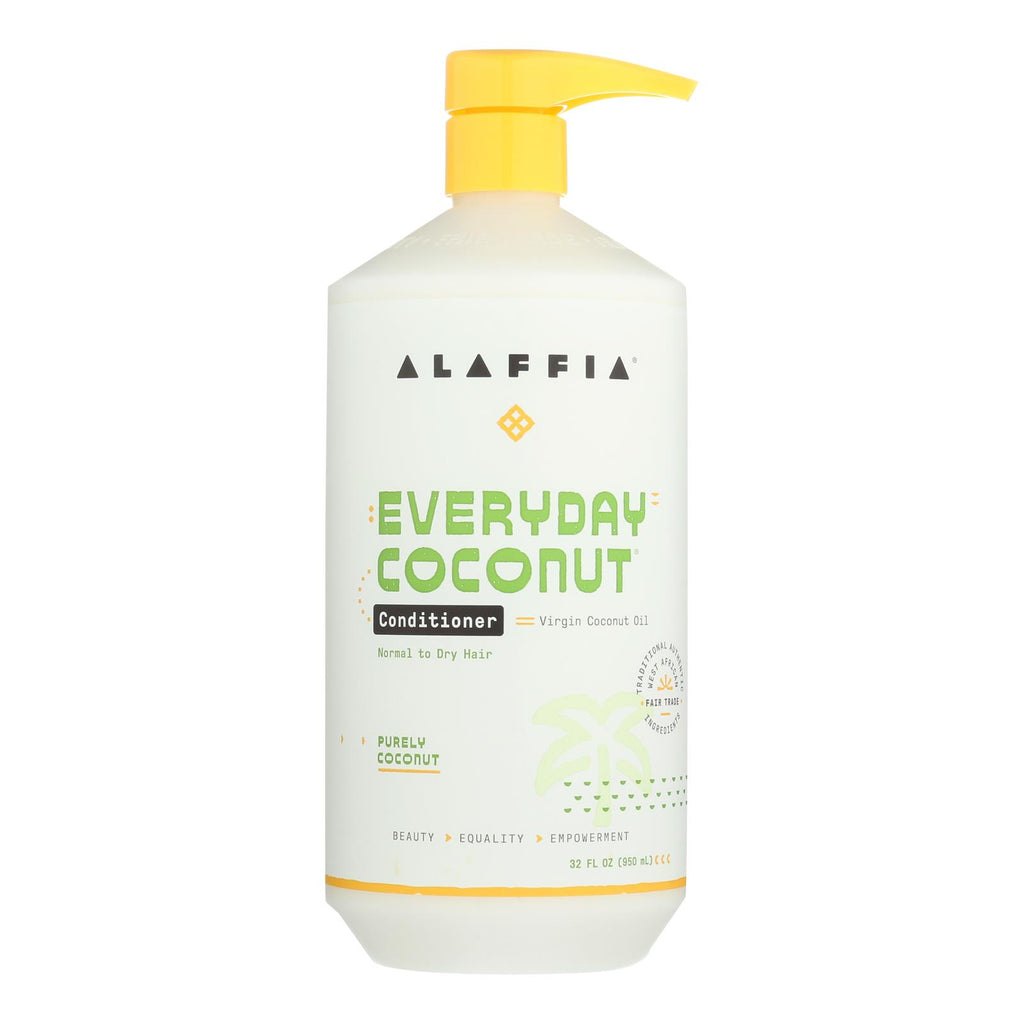 Alaffia - Everyday Conditioner - Coconut And Ginger - 32 Fl Oz. - Lakehouse Foods
