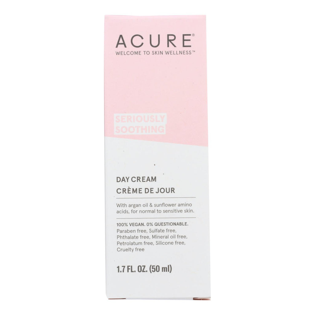Acure Sensitive Facial Cream - Argan Oil And Sunflower Amino Acids - 1.75 Fl Oz. - Lakehouse Foods