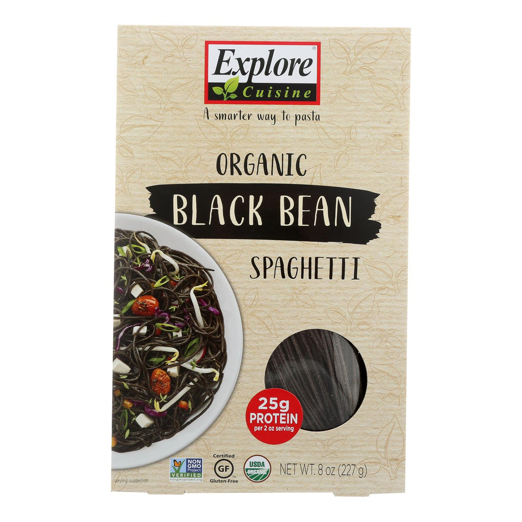 Explore Cuisine Organic Black Bean Spaghetti - Spaghetti - Case Of 6 - 8 Oz. - Lakehouse Foods