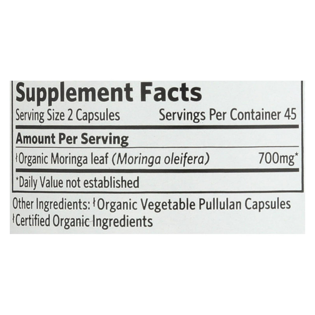Organic India Moringa - 90 Vcap - Lakehouse Foods