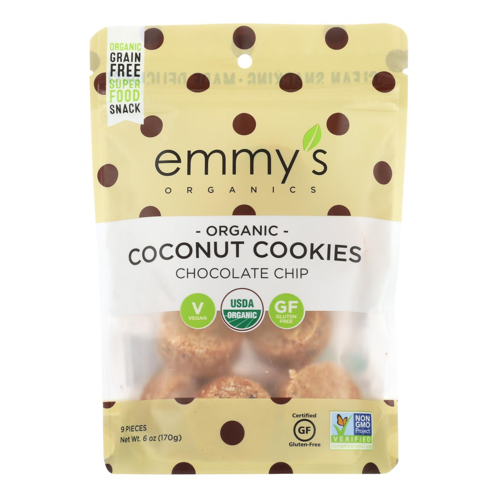 Emmy's Organics  Chocolate Chip - Case Of 8 - 6 Oz. - Lakehouse Foods