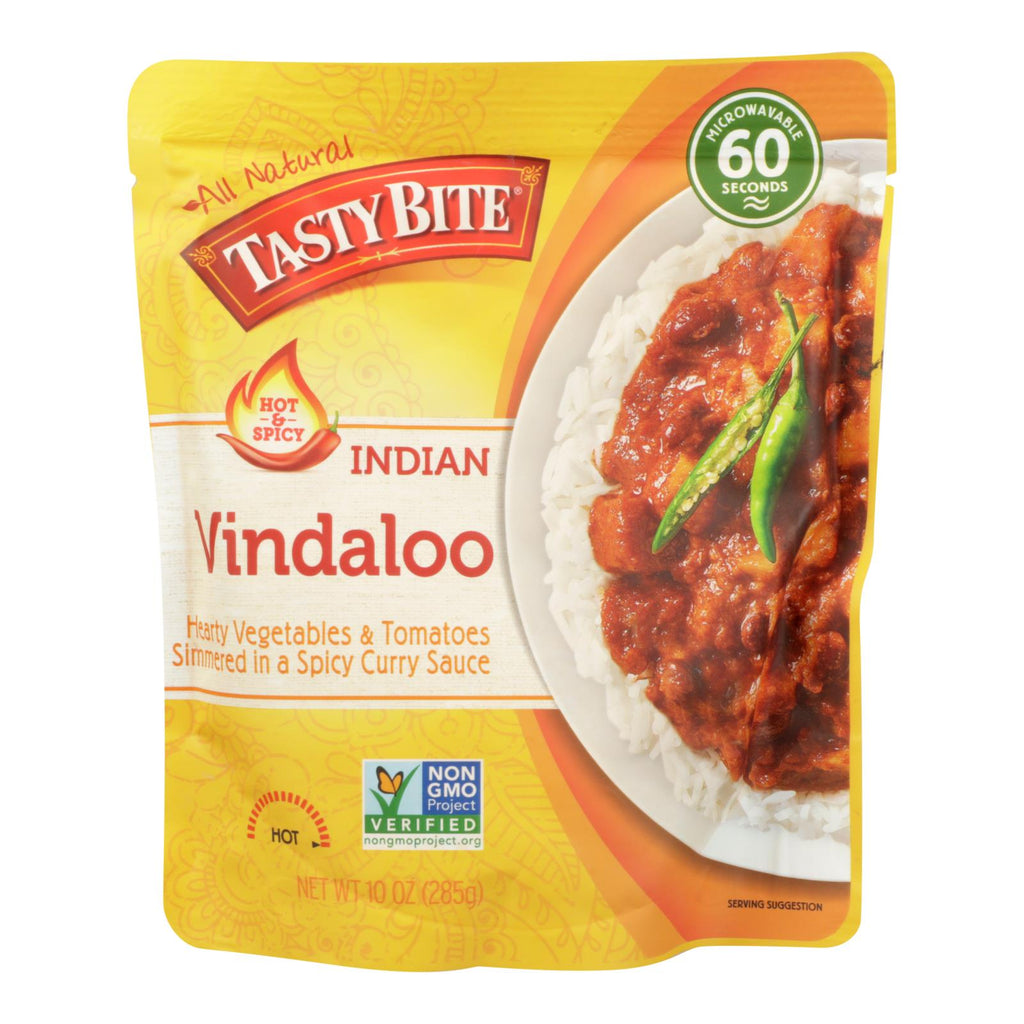 Tasty Bite Heat & Eat Indian Cuisine Entr?e - Hot & Spicy Vindaloo - Case Of 6 - 10 Oz - Lakehouse Foods