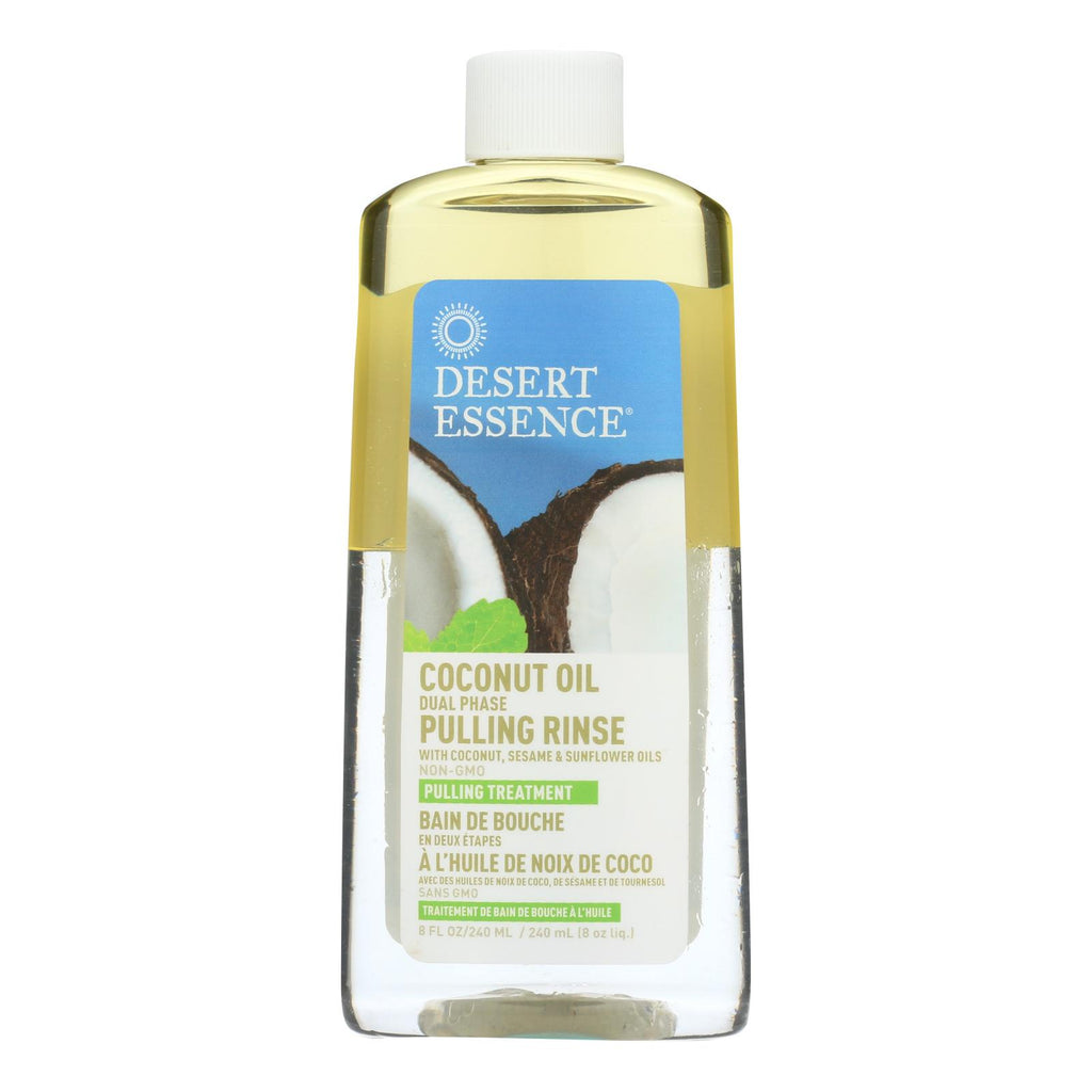 Desert Essence - Pulling Rinse With Coconut Sesame And Sunflower Oils - 8 Fl Oz - Lakehouse Foods
