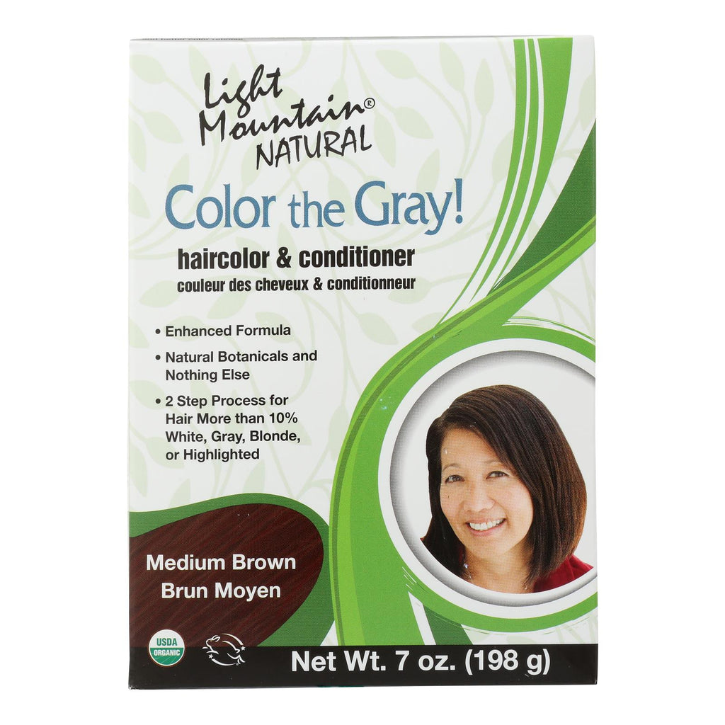 Light Mountain Clr Gry - Conditioner - Organic - Medbrwn - 7 Oz - Lakehouse Foods