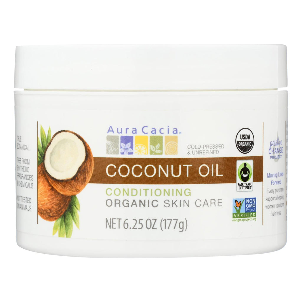 Aura Cacia - Organic Skincare Oil - Coconut - 6.25 Oz - Lakehouse Foods