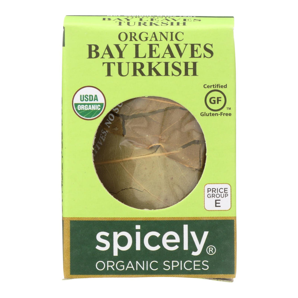 Spicely Organics - Organic Bay Leaves - Turkish Whole - Case Of 6 - 0.1 Oz. - Lakehouse Foods