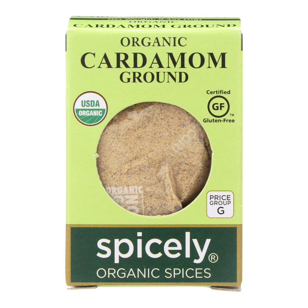 Spicely Organics - Organic Cardamom - Ground - Case Of 6 - 0.4 Oz. - Lakehouse Foods