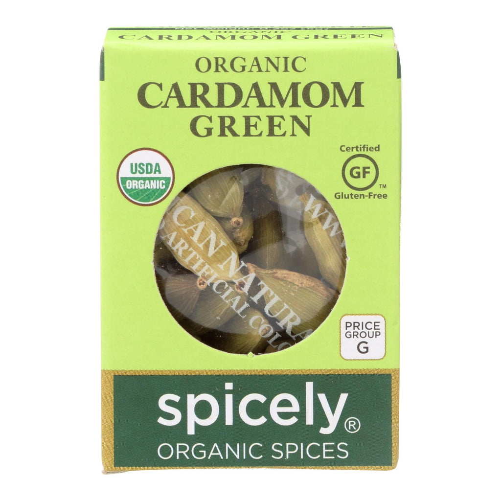 Spicely Organics - Organic Cardamom Pods - Green - Case Of 6 - 0.2 Oz. - Lakehouse Foods