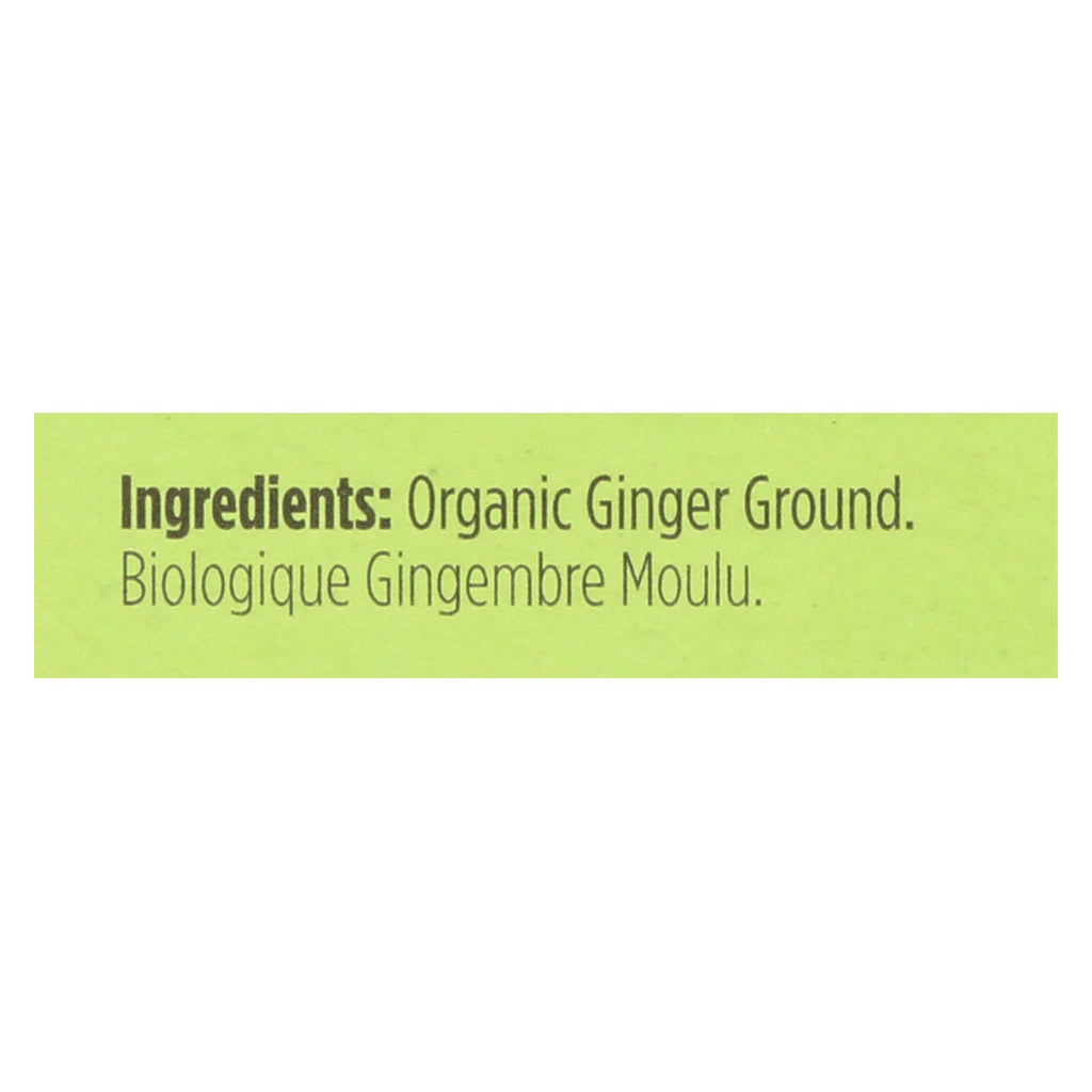 Spicely Organics - Organic Ginger - Ground - Case Of 6 - 0.4 Oz. - Lakehouse Foods