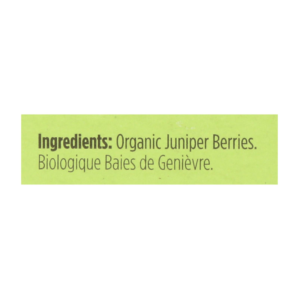 Spicely Organics - Organic Juniper Berries - Case Of 6 - 0.2 Oz. - Lakehouse Foods