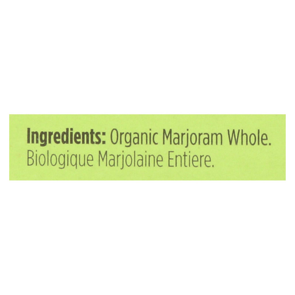 Spicely Organics - Organic Marjoram - Whole - Case Of 6 - 0.1 Oz. - Lakehouse Foods