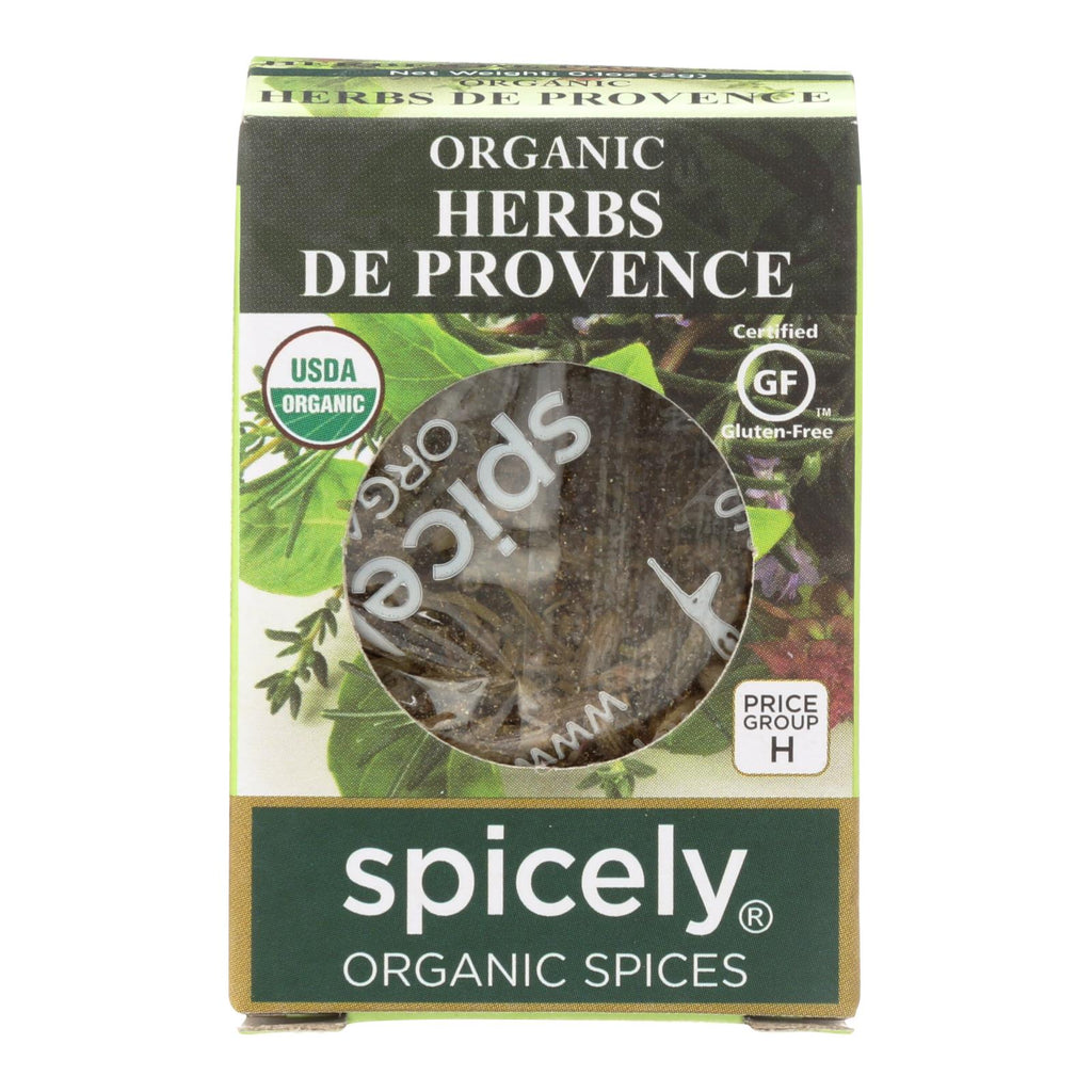 Spicely Organics - Organic Herbs De Provence Seasoning - Case Of 6 - 0.1 Oz. - Lakehouse Foods