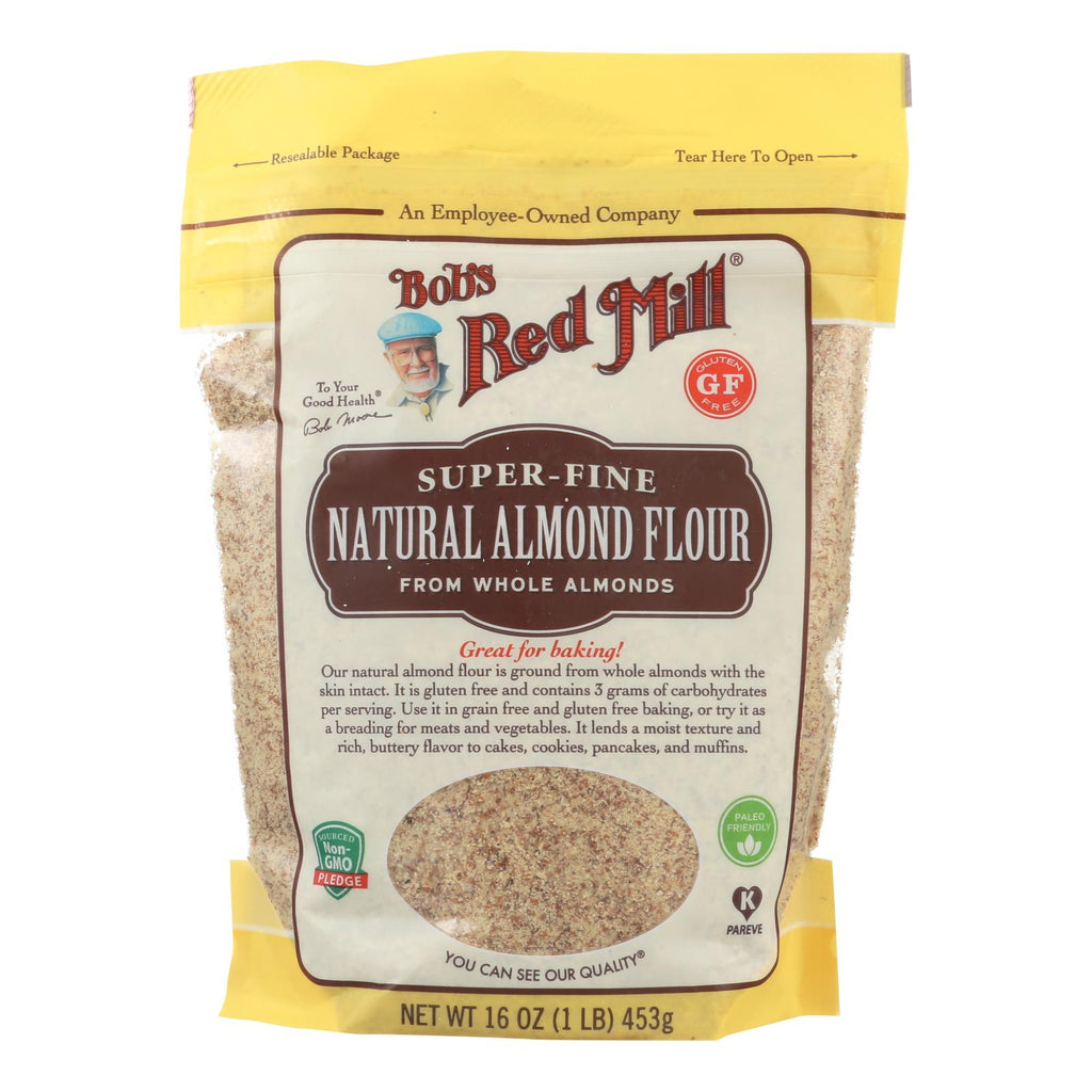 Bob's Red Mill - Flour - Almond - Natural - Case Of 4 - 16 Oz - Lakehouse Foods