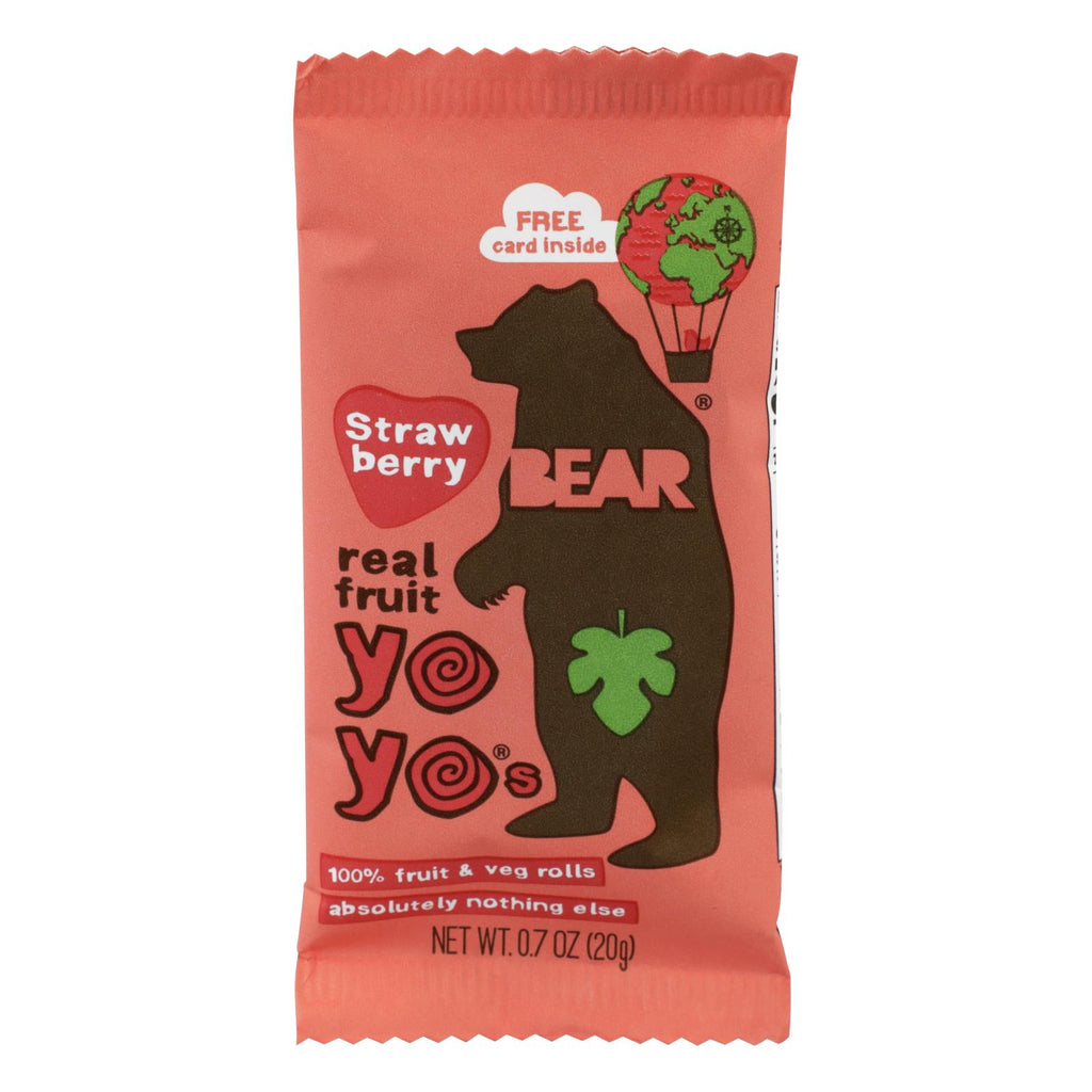 Bear Real Fruit Yoyos - Strawberry - Case Of 6 - 3.5 Oz. - Lakehouse Foods