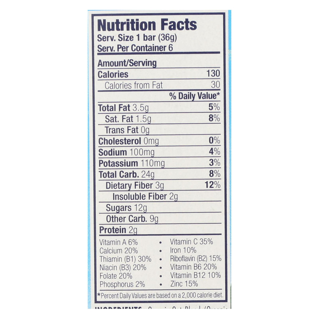 Clif Kid Zbar - Organic Zbar - Chocolate Chip - Case Of 9 - 7.62 Oz. - Lakehouse Foods