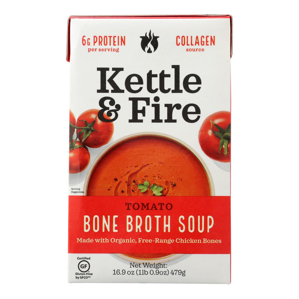Kettle And Fire Soup - Tomato Soup - Case Of 6 - 16.9 Oz. - Lakehouse Foods