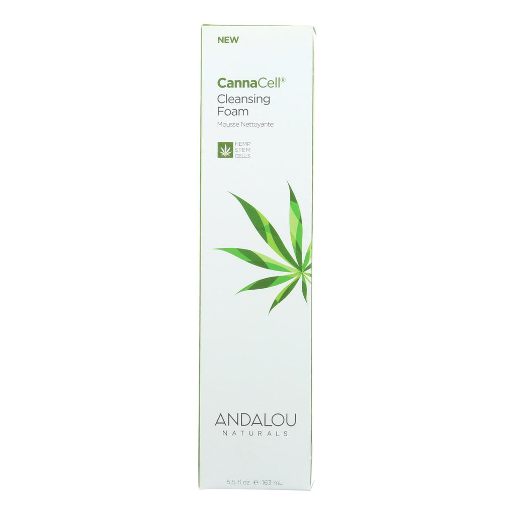 Andalou Naturals - Cannacell Cleansing Foam - 5.5 Fl Oz. - Lakehouse Foods