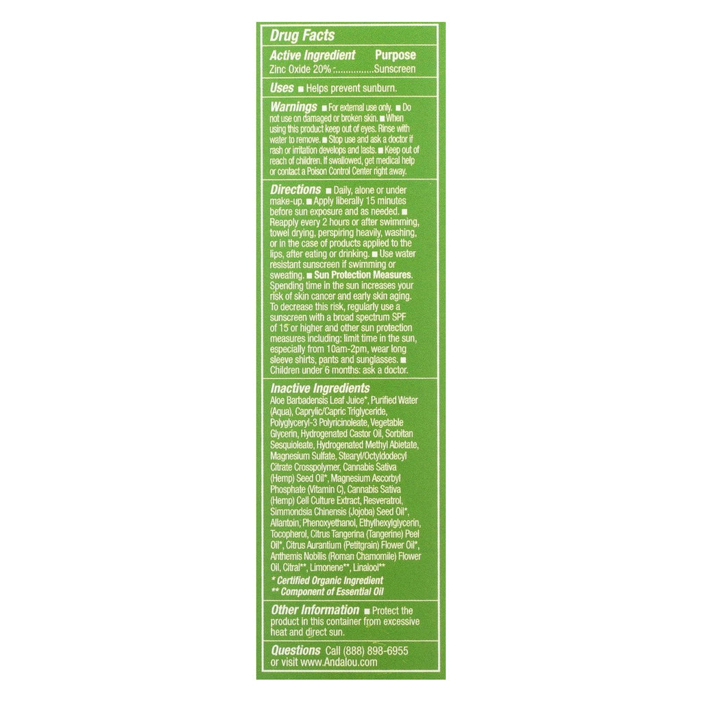 Andalou Naturals - Cannacell Sun Buddy Spf 30 - 2.7 Fl Oz. - Lakehouse Foods