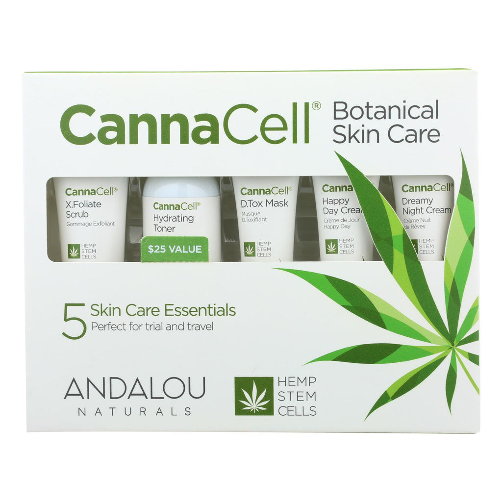Andalou Naturals - Cannacell Botanical Skin Care Kit - 5 Count - Lakehouse Foods