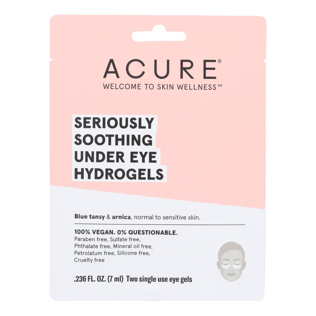 Acure - Seriously Soothing Under Eye Hydrogels - Case Of 12 - 0.236 Fl Oz. - Lakehouse Foods